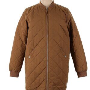 The North Face Jacket Quilted Fleece Lined Size XL Beige